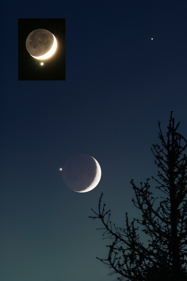 Maan bedekt Jupiter