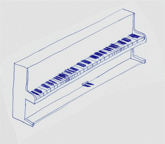 golf piano longitudinaal